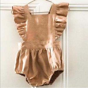 Fox & Horn Australian Brand Linen Ruffled Romper